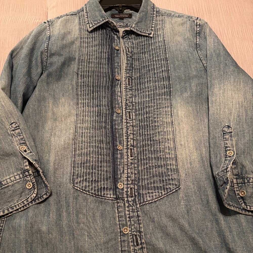Nano Universe Construction by Atelier Denim Shirt Size Medium